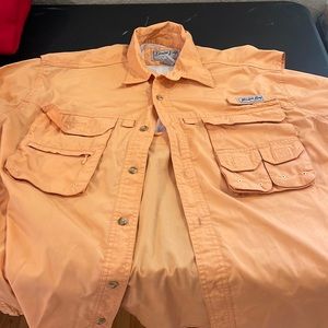 Bimini Bay Outfitters LTD Orange Button-Down